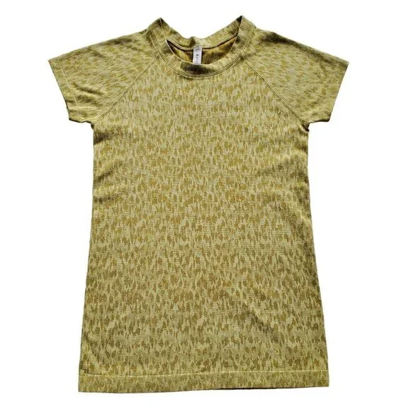 ATHLETA Momentum Allure Lemon Lime Animal Print Tee XXS - Picture 4 of 14